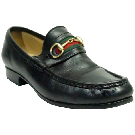 gucci vintage striped loafers